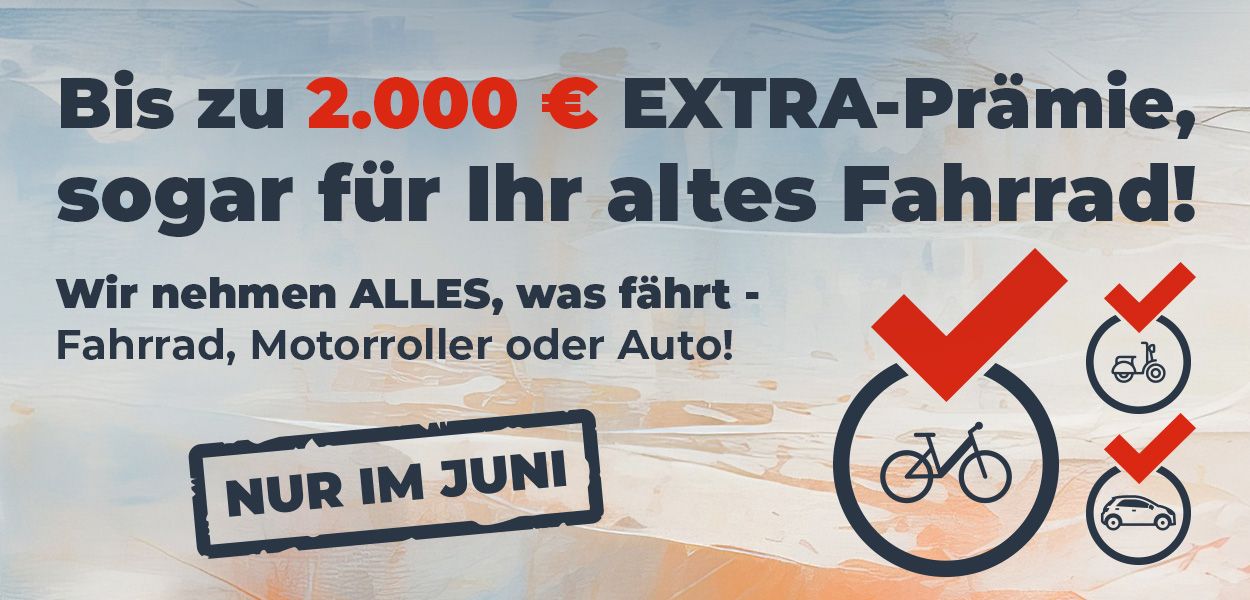 Bis zu 2.000 € EXTRA für Ihr altes Fahrzeug – egal, was es ist!