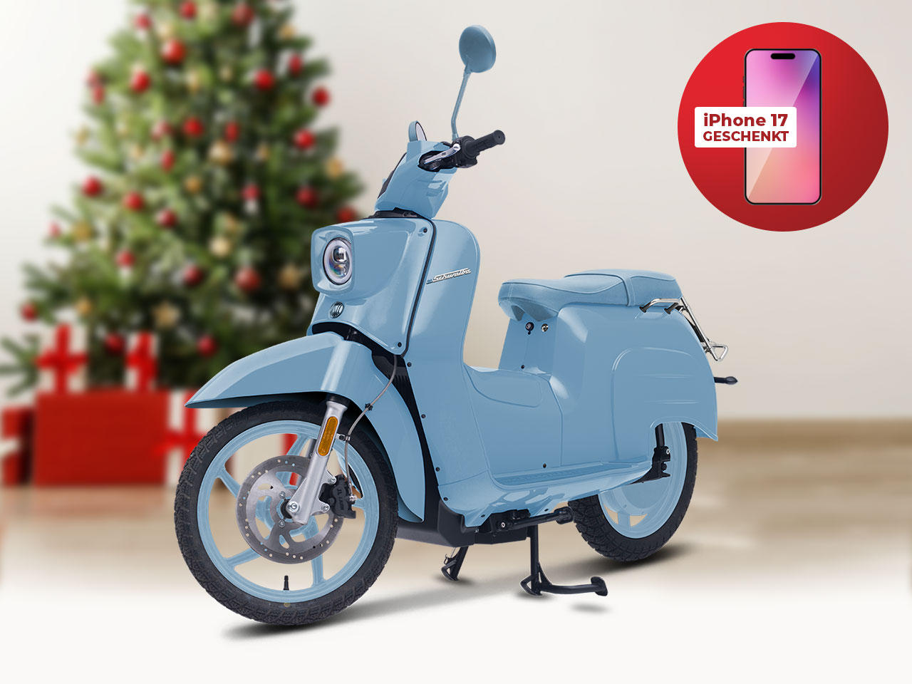 eSchwalbe 50er - ice 45 km/h 100% Elektrisch Sitz- und Lenkerheizung