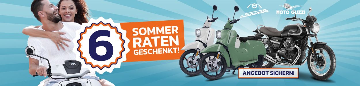 Unbeschwert in die neue Roller-Saison – 6 Sommer-Raten geschenkt!