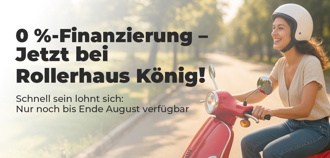 Ihr Traumroller – jetzt flexibel finanzieren mit 0 % Zinsen!