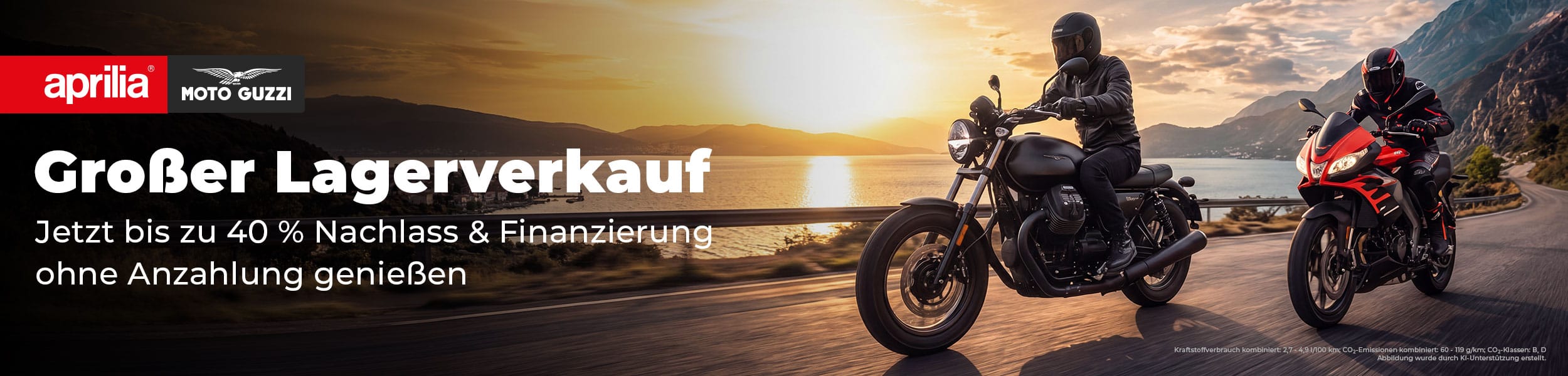 Jetzt bis zu 40 % Nachlass auf Moto Guzzi & Aprilia sichern!
