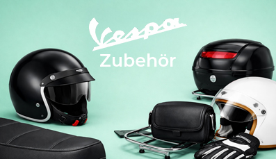 Bestens ausgestattet für Sie und Ihren Vespa Roller. Bestens ausgestattet für Sie und Ihren Vespa Roller.